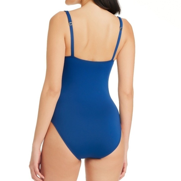 NEW Bleu Rod Beattie Eyes Wide Open Eyelet Floating Underwire One Piece Swimsuit - Picture 2 of 6